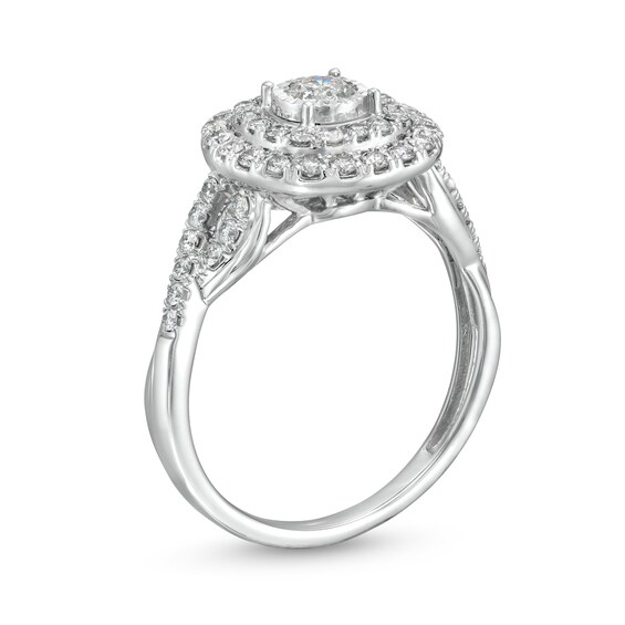 3/4 CT. T.w. Diamond Miracle Double Frame Ring in 10K White Gold