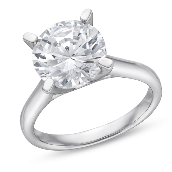4 CT. Certified Lab-Grown Diamond Solitaire Engagement Ring in 14K White Gold (I/Si2)