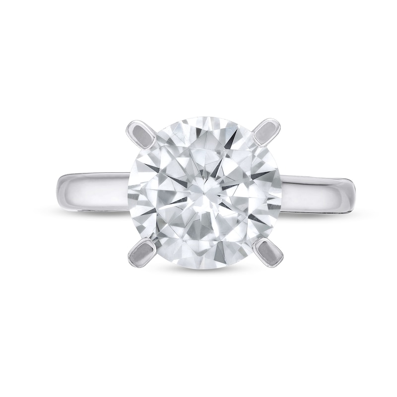 Main Image 3 of 4 CT. Certified Lab-Grown Diamond Solitaire Engagement Ring in 14K White Gold (I/SI2)