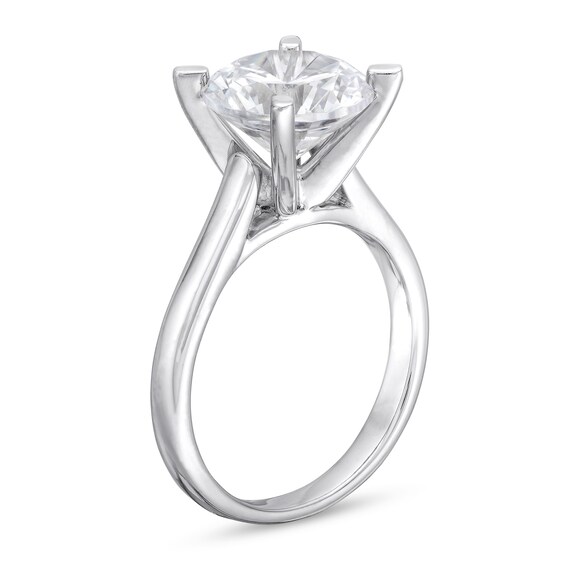4 CT. Certified Lab-Grown Diamond Solitaire Engagement Ring in 14K White Gold (I/Si2)
