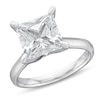 Thumbnail Image 1 of 4 CT. Certified Princess-Cut Lab-Grown Diamond Solitaire Engagement Ring in 14K White Gold (I/SI2)