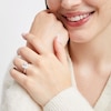 Thumbnail Image 2 of 4 CT. Certified Princess-Cut Lab-Grown Diamond Solitaire Engagement Ring in 14K White Gold (I/SI2)