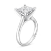 Thumbnail Image 4 of 4 CT. Certified Princess-Cut Lab-Grown Diamond Solitaire Engagement Ring in 14K White Gold (I/SI2)