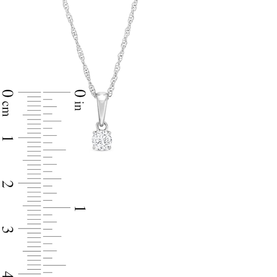 1/2 CT. T.w. Certified Lab-Grown Diamond Solitaire Pendant and Stud Earrings Set in 14K White Gold (F/Vs2)