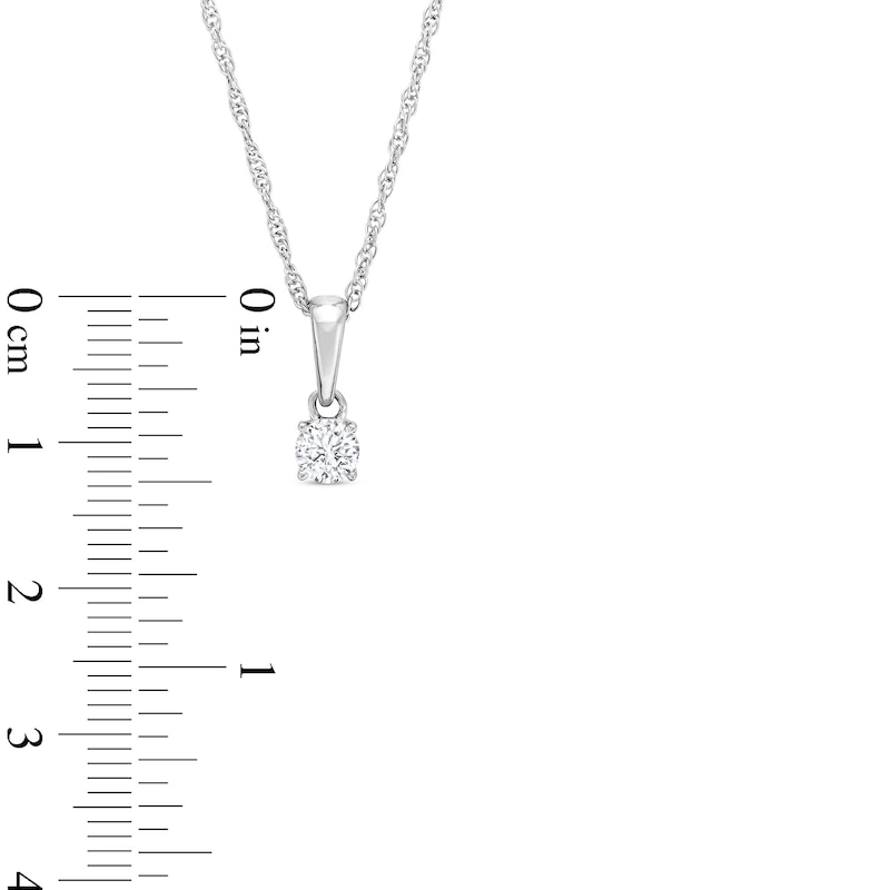 Main Image 3 of 1/2 CT. T.W. Certified Lab-Grown Diamond Solitaire Pendant and Stud Earrings Set in 14K White Gold (F/VS2)