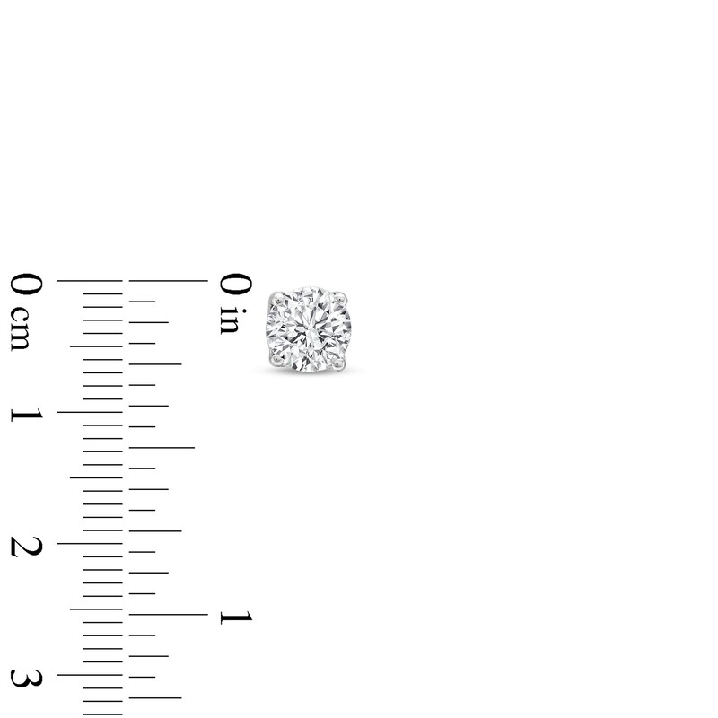 Main Image 4 of 1/2 CT. T.W. Certified Lab-Grown Diamond Solitaire Pendant and Stud Earrings Set in 14K White Gold (F/VS2)