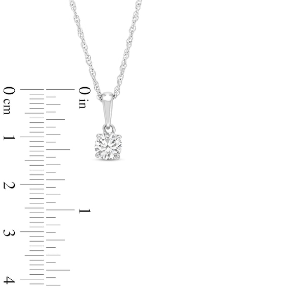 1 CT. T.w. Certified Lab-Grown Diamond Solitaire Pendant and Stud Earrings Set in 14K White Gold (F/Vs2)