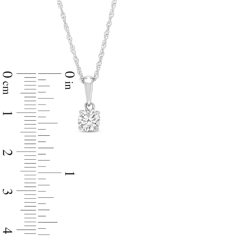 Main Image 3 of 1 CT. T.W. Certified Lab-Grown Diamond Solitaire Pendant and Stud Earrings Set in 14K White Gold (F/VS2)