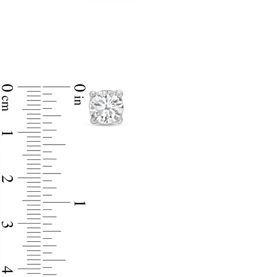1 CT. T.w. Certified Lab-Grown Diamond Solitaire Pendant and Stud Earrings Set in 14K White Gold (F/Vs2)