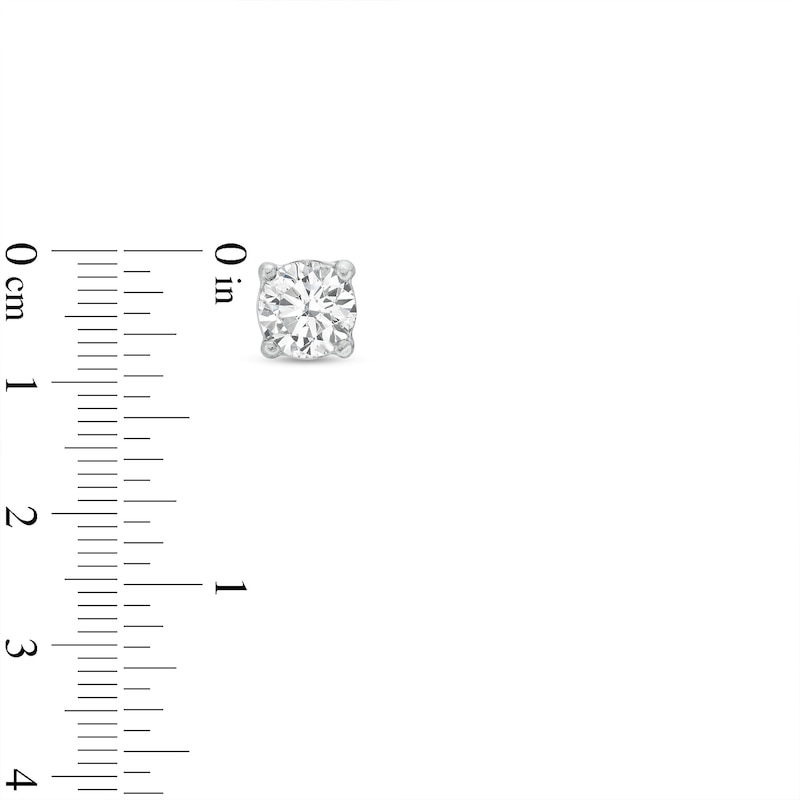 Main Image 4 of 1 CT. T.W. Certified Lab-Grown Diamond Solitaire Pendant and Stud Earrings Set in 14K White Gold (F/VS2)