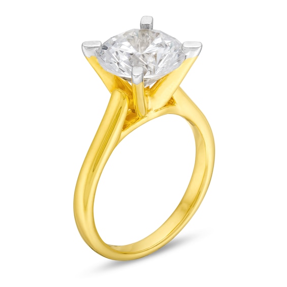 4 CT. Certified Lab-Grown Diamond Solitaire Engagement Ring in 14K Gold (I/Si2)