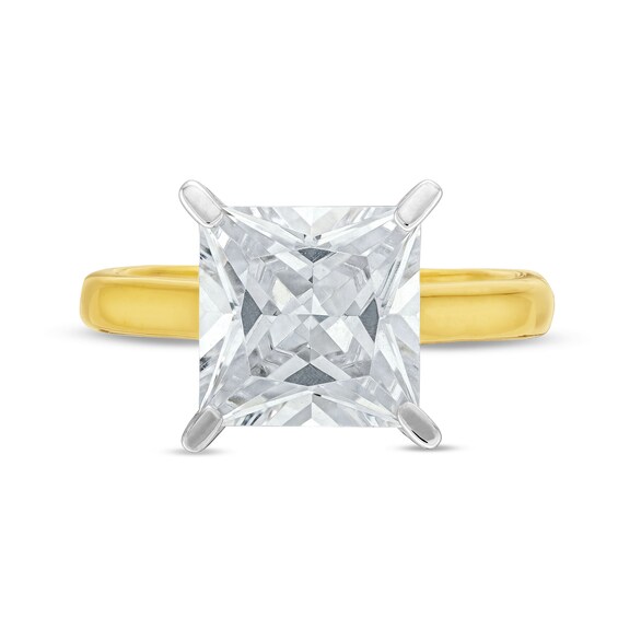 4 CT. Certified Princess-Cut Lab-Grown Diamond Solitaire Engagement Ring in 14K Gold (I/Si2)