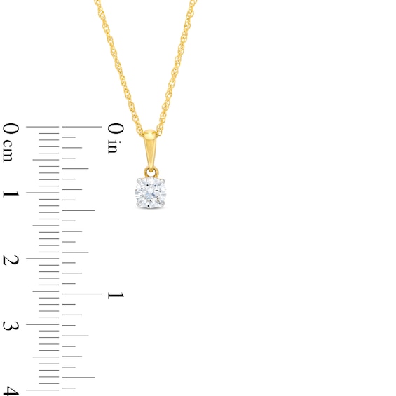 1 CT. T.w. Certified Lab-Grown Diamond Solitaire Pendant and Stud Earrings Set in 14K Gold (F/Vs2)