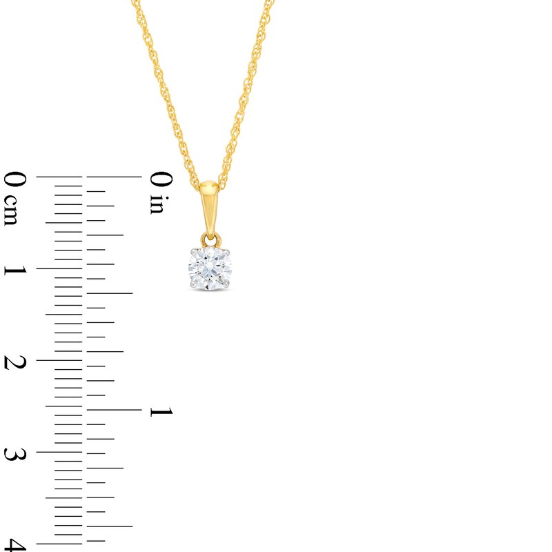 Main Image 3 of 1 CT. T.W. Certified Lab-Grown Diamond Solitaire Pendant and Stud Earrings Set in 14K Gold (F/VS2)