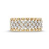 Thumbnail Image 4 of 1/4 CT. T.W. Diamond Edge Multi-Row Band in 10K Gold