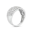 Thumbnail Image 3 of 1/2 CT. T.W. Diamond Edge Multi-Row Band in 10K White Gold