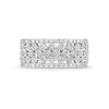 Thumbnail Image 4 of 1/4 CT. T.W. Diamond Edge Multi-Row Band in 10K White Gold