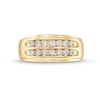 Thumbnail Image 3 of 1/5 CT. T.W. Diamond Double Row Wedding Band in 10K Gold