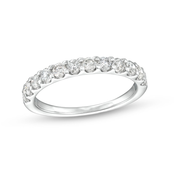 3/4 CT. T.w. Diamond Wedding Band in 10K White Gold