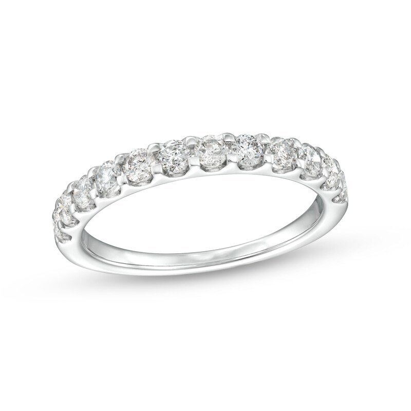 Main Image 1 of 3/4 CT. T.W. Diamond Wedding Band in 10K White Gold