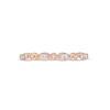 Thumbnail Image 4 of 1/20 CT. T.W. Diamond Teardrops Stackable Band in 10K Rose Gold