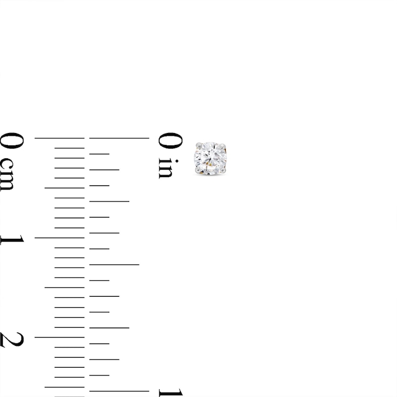 Main Image 4 of 1/2 CT. T.W. Certified Lab-Grown Diamond Solitaire Pendant and Stud Earrings Set in 14K Gold (F/VS2)