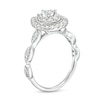 Thumbnail Image 3 of 1/2 CT. T.W. Pear Multi-Diamond Teardrop Frame Ring in 10K White Gold