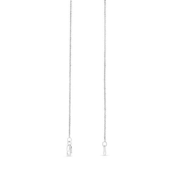 1.5mm Sparkle Chain Necklace in Solid 14K White Gold - 18"