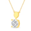 Thumbnail Image 2 of 1 CT. T.W. Multi-Diamond Polished Bead Drop Necklace in 14K Gold