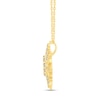 Thumbnail Image 3 of 1/2 CT. T.W. Diamond Open Sunburst Pendant in 14K Gold
