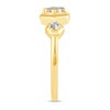 Thumbnail Image 3 of 1/3 CT. T.W. Diamond Hexagon Duo Ring in 14K Gold