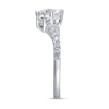 Thumbnail Image 2 of 5/8 CT. T.W. Princess-Cut Diamond Duo Open Shank Ring in 14K White Gold