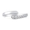 Thumbnail Image 5 of 1/4 CT. T.W. Diamond Open Bypass Shank Ring in 14K White Gold