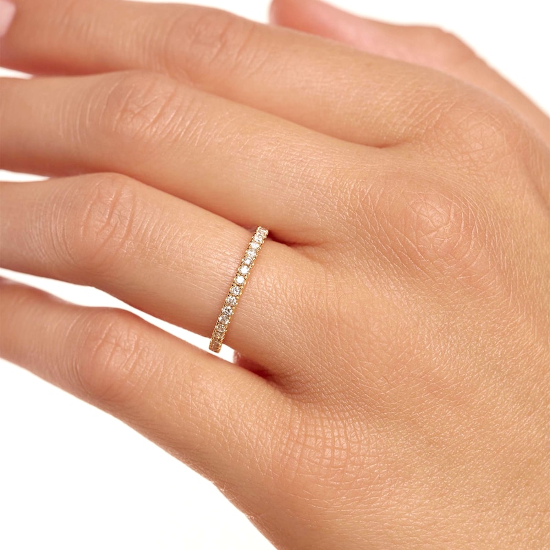 Main Image 2 of PDPAOLA™ at Zales 1/2 CT. T.W. Lab-Grown Diamond Eternity Band in 18K Gold - Size 6.75