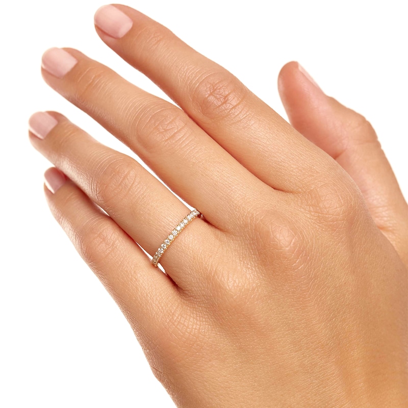 Main Image 3 of PDPAOLA™ at Zales 1/2 CT. T.W. Lab-Grown Diamond Eternity Band in 18K Gold - Size 6.75