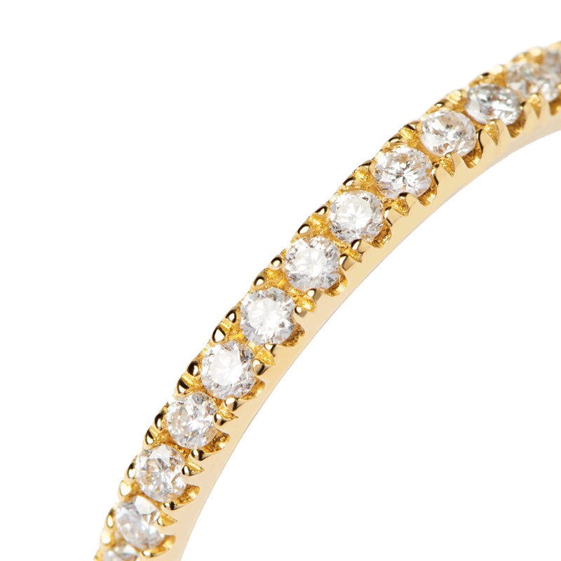 Main Image 4 of PDPAOLA™ at Zales 1/2 CT. T.W. Lab-Grown Diamond Eternity Band in 18K Gold - Size 6.75