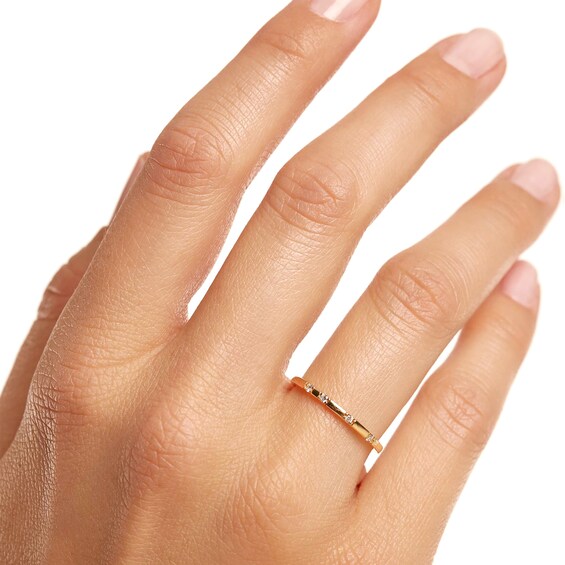 PDPAOLAâ¢ at Zales 1/20 CT. T.W. Lab-Grown Diamond Band in 18K Gold
