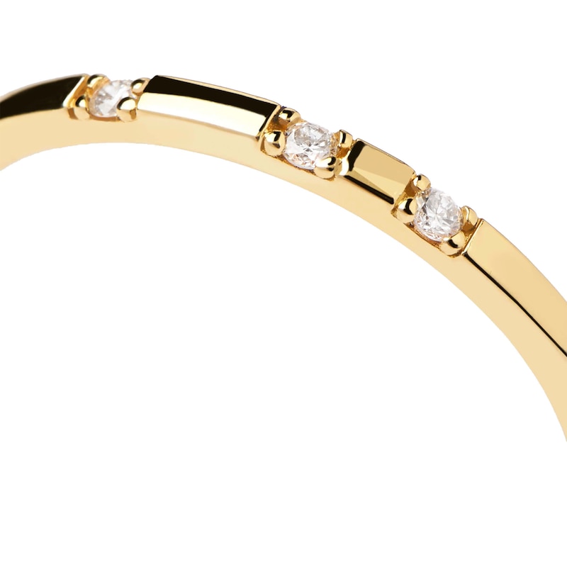 Main Image 4 of PDPAOLA™ at Zales 1/20 CT. T.W. Lab-Grown Diamond Band in 18K Gold