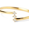 Thumbnail Image 4 of PDPAOLA™ at Zales 1/20 CT. T.W. Lab-Grown Diamond Linear Three Stone Ring in 18K Gold