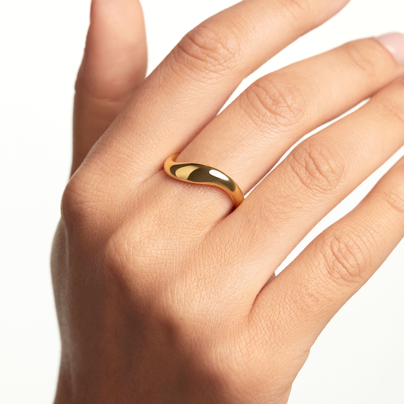 Main Image 3 of PDPAOLA™ at Zales Wavy Band in 18K Gold