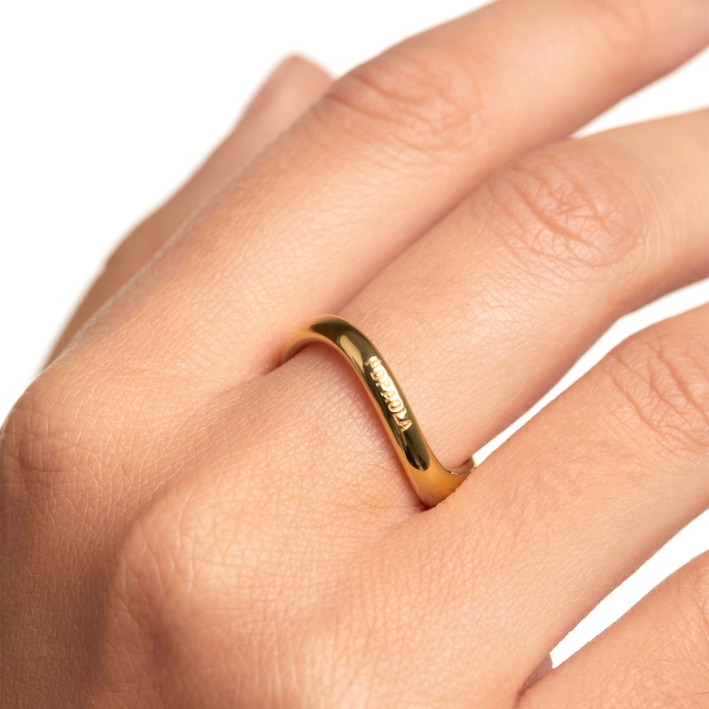 Main Image 4 of PDPAOLA™ at Zales Wavy Band in 18K Gold