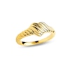 Thumbnail Image 1 of PDPAOLA™ at Zales Ribbed Heart Ring in 18K Gold - Size 7