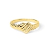 Thumbnail Image 5 of PDPAOLA™ at Zales Ribbed Heart Ring in 18K Gold - Size 7
