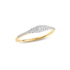 Thumbnail Image 1 of PDPAOLA™ at Zales 1/6 CT. T.W. Lab-Grown Diamond Elongated Evil Eye Ring in 18K Gold - Size 7