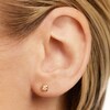 Thumbnail Image 3 of PDPAOLA™ at Zales 1/20 CT. Lab-Grown Diamond Solitaire Square Single Stud Earring in 18K Gold
