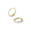 Thumbnail Image 1 of PDPAOLA™ at Zales 1/4 CT. T.W. Lab-Created Diamond Huggie Hoop Earrings in 18K Gold