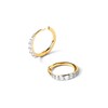 Thumbnail Image 0 of PDPAOLA™ at Zales 1/4 CT. T.W. Lab-Created Diamond Huggie Hoop Earrings in 18K Gold