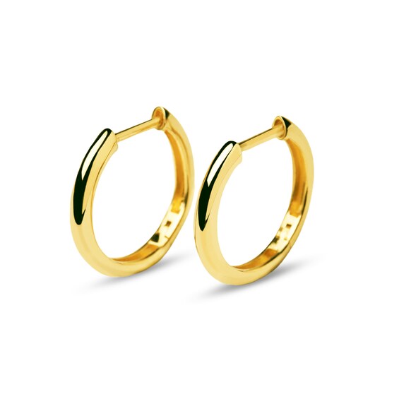 PDPAOLAâ¢ at Zales 2.45mm Huggie Hoop Earrings in 18K Gold
