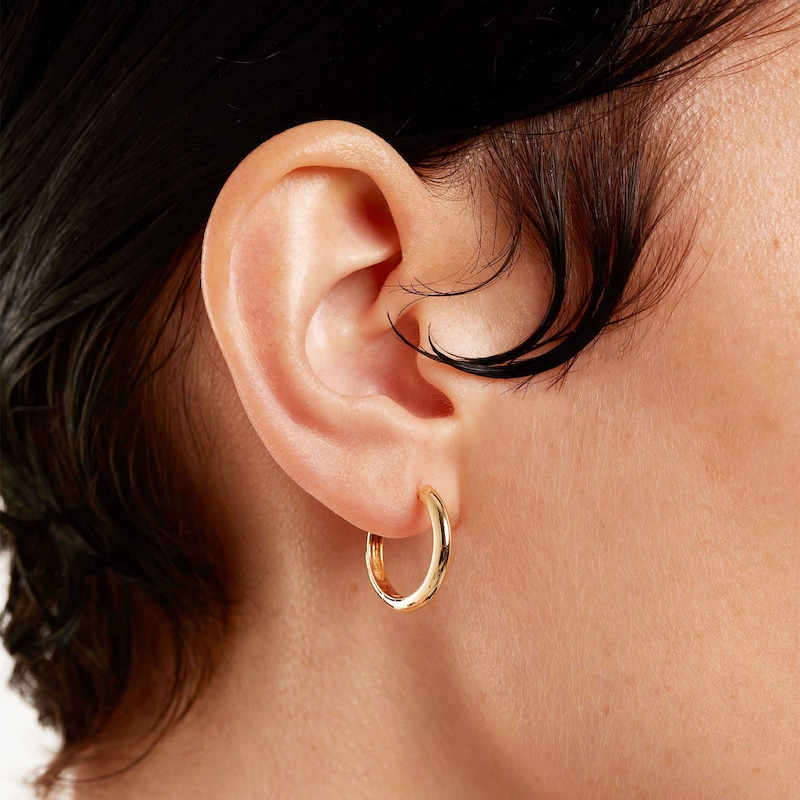 PDPAOLA™ at Zales 2.45mm Huggie Hoop Earrings in 18K Gold