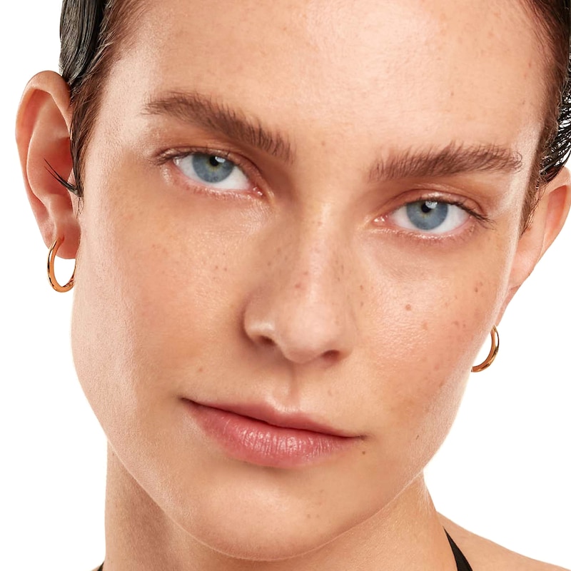 Main Image 3 of PDPAOLA™ at Zales 2.45mm Huggie Hoop Earrings in 18K Gold